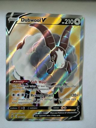 Dubwool v 188/192 rare holo nm pokemon