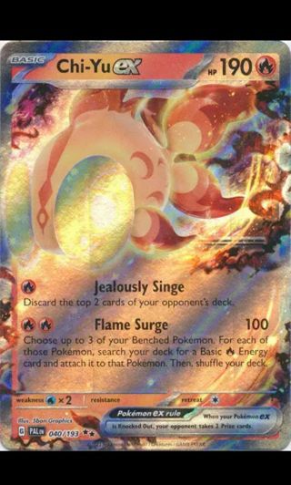 NM Ultra Rare Chi -Yu Ex Pokemon card