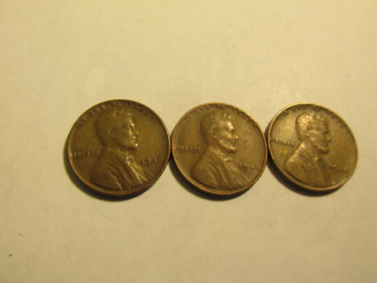 3 1946 US Wheat Pennies
