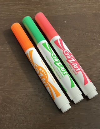 3 New Super Washable Markers! Various Colors. For Crafts, Class, Home, Work, or Whatever!