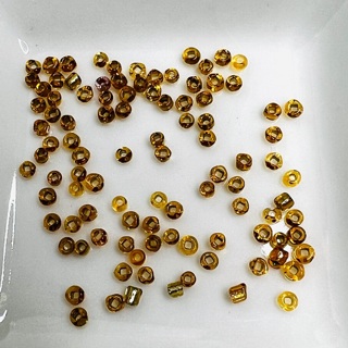 Amber Translucent 2mm Glass Seed Beads 