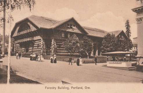 Vintage Unused Postcard: e: Forestry Building, Portland, OR