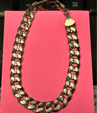 Gold plated chain-link Men's Bracelet 