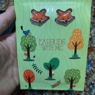 Gabba goods fox earbuds with mic