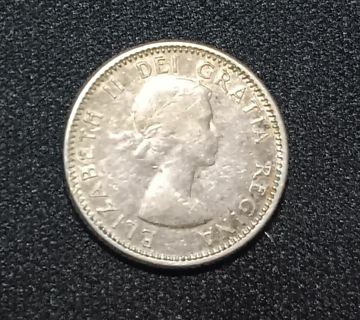 1955 canadian silver dime
