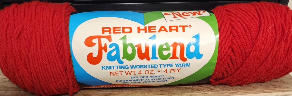 NEW - Red Heart Fabulend Yarn - "Devil Red" 