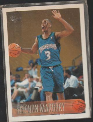 1996-97 Topps Stephon Marbury Rookie Card # 177 Timberwolves