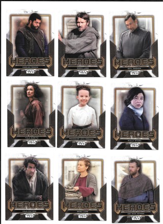 (9) CARDS ~ 2023 TOPPS STAR WARS OBI-WAN KENOBI  