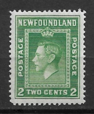 1938 Newfoundland Sc245 2¢ King George VI MNH