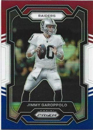 2023 PRIZM JIMMY GAROPPOLO RED WHITE & BLUE PRIZM REFRACTOR CARD