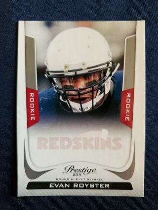 2011 Panini Prestige Rookie Evan Royster