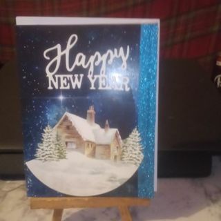 Happy New Year - Design Blank Note Card