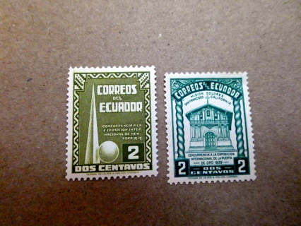 2 - Ecuador  MH OG Postage Stamps.   