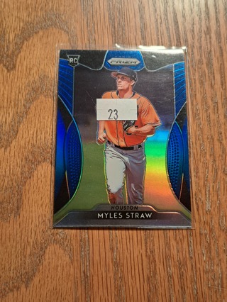 *Astros* Myles Straw Prizm Blue Rookie Parallel 