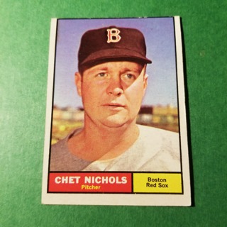 1961 - TOPPS EXMT - NRMT BASEBALL - CARD NO. 30 - CHET NICHOLS - RED  SOX