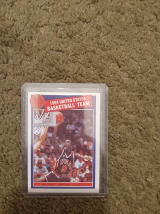 1984 Michael Jordan U.S. Basketball Team Card..