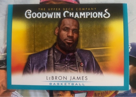 LeBron James, Turquoise  Border, 2021 Goodwin Champions Upper Deck  #100  Lakers