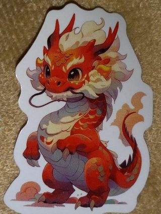 Cute one small nice vinyl sticker no refunds regular mail only Very nice quality!