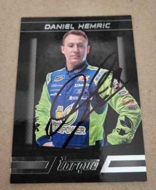 Nascar Daniel Hemric autographed card