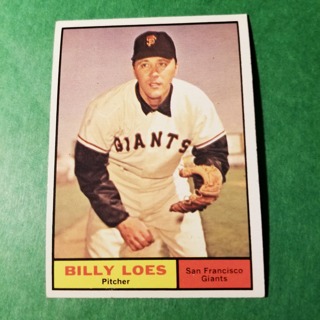 1961 - TOPPS BASEBALL CARD NO. 237 - BILLY LOES - GIANTS