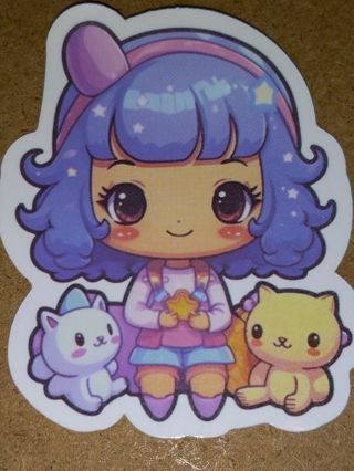 Cartoon Cute new one big vinyl sticker no refunds regular mail only Very nice quality