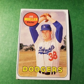 1969 - TOPPS EXMT - NRMT BASEBALL - CARD NO. 444 - JOE MUELLER - DODGERS