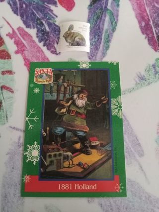 Santa Around The World Card