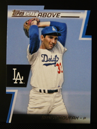 2012 Topps "A Cut Above" Die-Cut #16 Sandy Koufax (Dodgers)