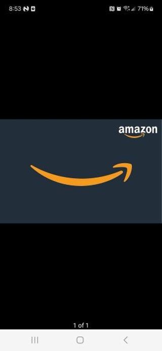 $5 Amazon gift card / e card