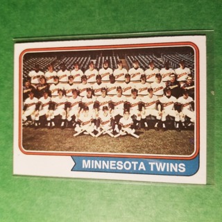 1974 TOPPS BASEBALL SET BREAK 74 - MINNESOTA TEAM   -  TWINS - NRMT/MT