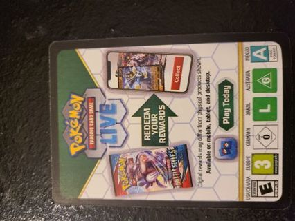 Pokemon Reward Card Code