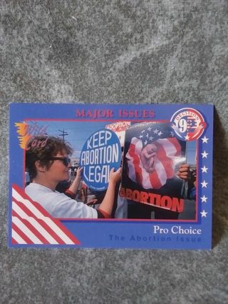 Decision 92 Presidential Trading Card # 18