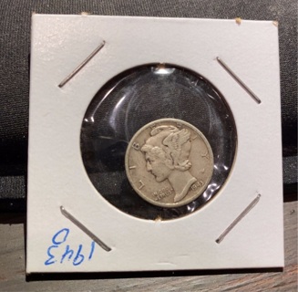 1943 D MERCURY DIME 