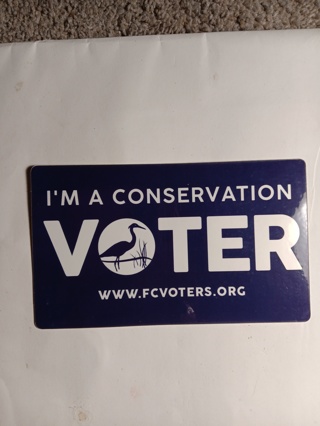 I'm A Conservation Voter Sticker 