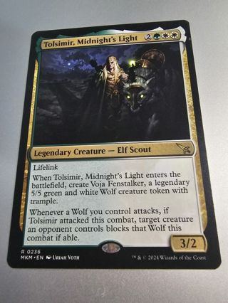 Magic the gathering mtg Tolsimir Midnights light rare card Murder Karlov Manor