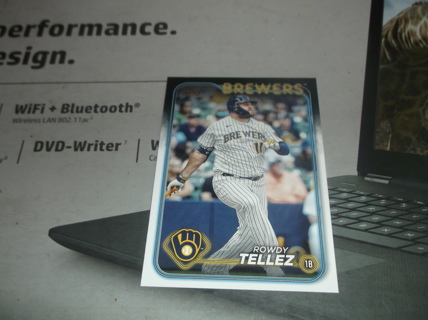 2024 Topps Series 1 Rowdy Tellez  card   #  343   Milwaukee Brewers