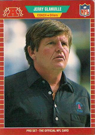 Tradingcard - 1989 Pro Set #154 - Jerry Glanville HC - Houston Oilers