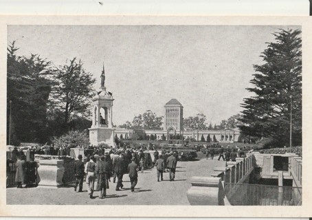 Vintage Unused Postcard: b&w: Golden Gate Park Attractions, San Francisco, CA