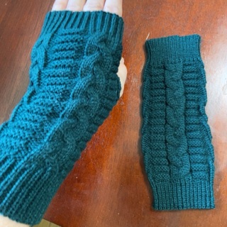 BN Knitted Fingerless Gloves .