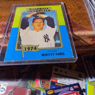 1980 baseball immortal whitey Ford baseball card 