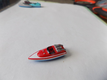 vintage Micro Machines boat # 3 red and white  1 1/2 inch long