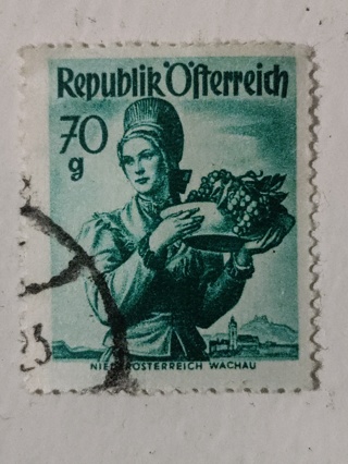 Austria-70 groschen stamp