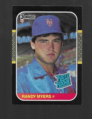 1987 DONRUSS RANDY MYERS ROOKIE #29