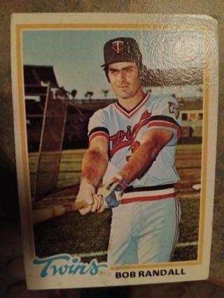 1978 TOPPS BOB RANDALL MINNESOTA TWINS BASEBALL CARD# 363