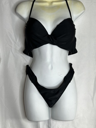 NWT 2PC Tahiti Black Bikini Set Size M