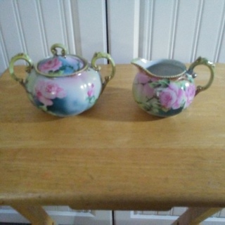 Vintage Creamer & Sugar Bowl