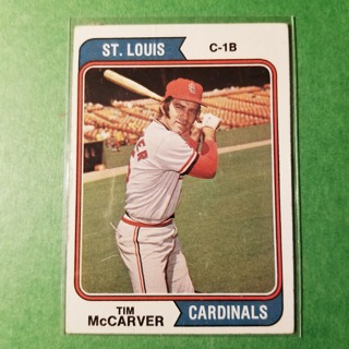 1974 - TOPPS BASEBALL CARD NO. 520 -  TIM McCARVER - CARDINALS - NRMT+