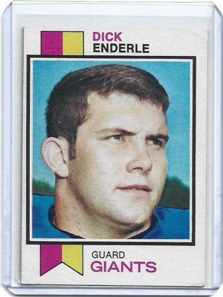 1973 TOPPS DICK ENDERLE CARD