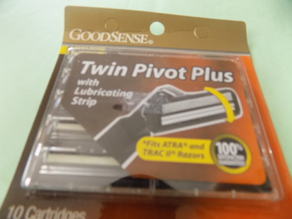 Good Sense Pivoting Twin Pivot Plus withlubrication stripe razor blades # 6