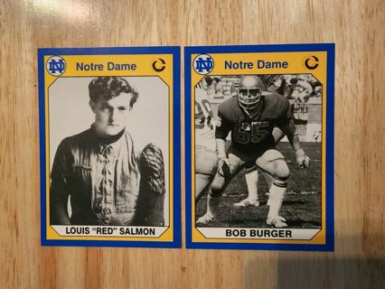 2 Notre Dame cards